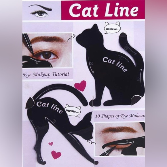 Cat Eye Line Eyeliner Stencil - Picture 1 of 6